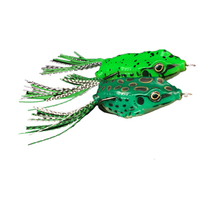 GS4207 Low Sales Fishing Frog Leurre Snakehead <span class=keywords><strong>Bass</strong></span> Bait Frog <span class=keywords><strong>Double</strong></span> Hook Lifelike <span class=keywords><strong>Double</strong></span> Propellers Frogs Soft Bait Fishing Lures - Product Image 4
