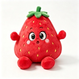Peluche de fresa personalizado, peluche de fresa roja, personaje de fresa, juguete de peluche de fresa, lindo peluche de fresa - Product Image 5