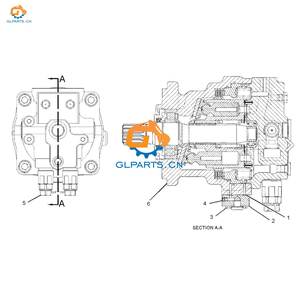 2959416 2959414 E374D E374F 374掘削機用スイングモーター、旋回装置、スイングドライブモーター 295-9416 295-9414 - Product Image 6