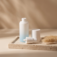 Flacon pompe sans air dégradé givré 20ml 30ml 50ml, vide, pour lotion et sérum, emballage cosmétique de luxe