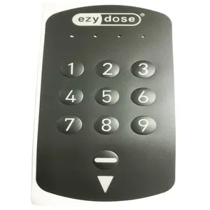 F150 Overlay material embossing button membrane keypad overlay graphic overlay control panel with adhesive