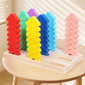 Farberkennungs-Klassifizierungs-Stapel-Sortier-Holzpuzzle-Spiel für Kinder (4-6 Jahre) Frühpädagogisch EN71-Zertifiziert Neu - Product Image 4