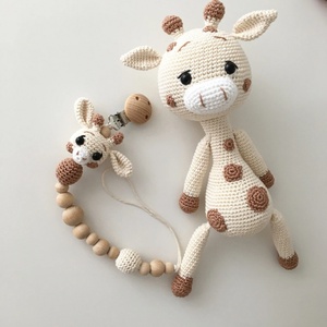 Juguete de Animales de Ganchillo Hecho a Mano de Alta Calidad, Lindo <span class=keywords><strong>Jirafa</strong></span> de Punto Suave, Juguetes para Bebés, Lindo Muñeco de Ganchillo <span class=keywords><strong>Amigurumi</strong></span> de <span class=keywords><strong>Jirafa</strong></span> - Product Image 2