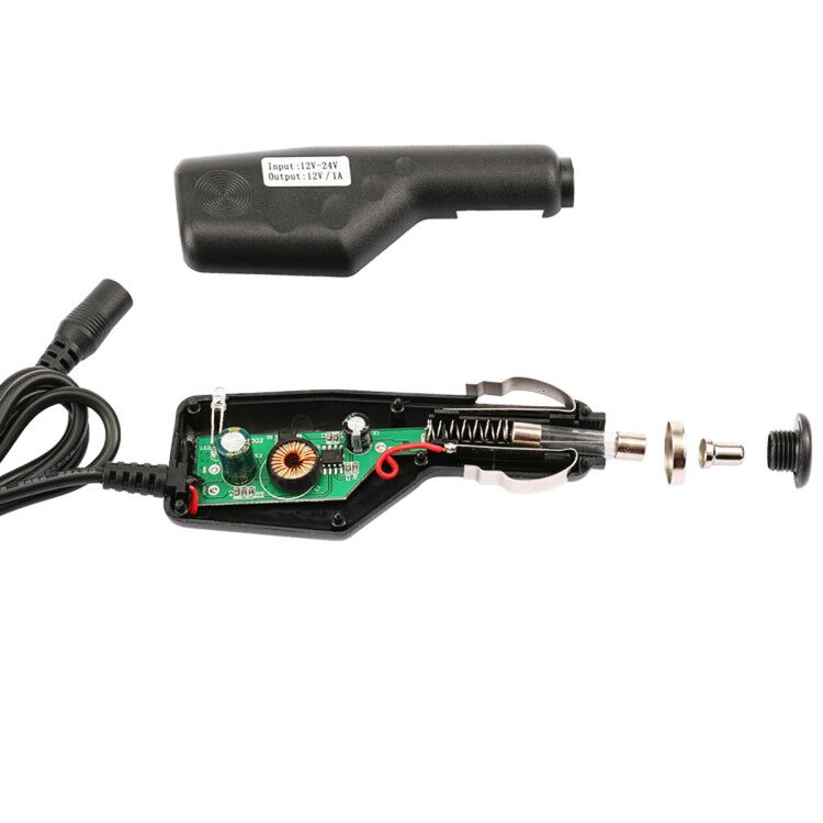 90 degree cigarette lighter plug 9V 3A Right Angle Car Cigarette Lighter to DC Jack Cable