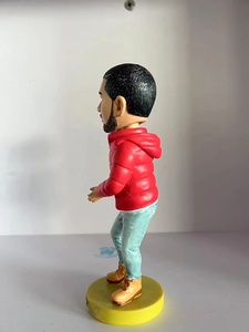 Statuetta Bobblehead in Resina Personalizzata OEM di Star del Rap Hip-hop Americano, Decorazione per Casa e Festival Musicali - Product Image 6