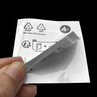 Étiquettes personnalisées de livret de plusieurs pages-Autocollants double face imperméables avec adhésif pelable pour l'emballage du produit