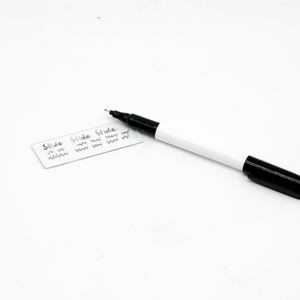 Marcatori da laboratorio neri a doppia punta per l'etichettatura di vetrini da microscopio non facili da staccare dalla corrosione chimica - Product Image 1