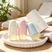 Flacon pulvérisateur vide en PET plastique rechargeable, forme ovale personnalisée, rose, argent, bleu, 60ml, 80ml, 100ml, pour cosmétiques et toner