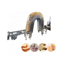 Vente d'usine de qualité supérieure directement gaufrette plate machines complètes gaufrette ligne de production de biscuits gaufrettes crème machines de fabrication de gaufrettes