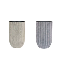 Pot de fleurs extra large et haut en plastique imitation pierre pour plantes vertes d'intérieur, vente en gros transfrontalière pour fabricants
