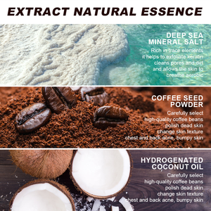 Cuidado de la piel natural Tratamiento de SPA Suavizante Esmalte corporal Antienvejecimiento Eliminación de piel muerta Hidratante Café Exfoliante corporal - Product Image 2
