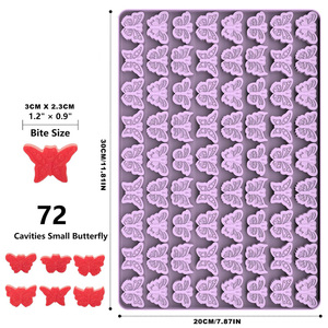 72 Cavities Mini Butterflies Mold Decorative <strong>Baking</strong> Tool <strong>Set</strong> for Cake Making Butterfly Cake Decorative Tool - Product Image 6