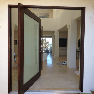 Portes pivotantes en bois pour entrée rotative - Product Image 2