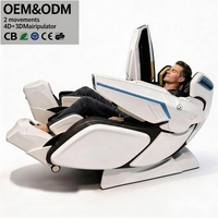 Nouveau Fauteuil de Massage Luxe 4D Zéro Gravité en Cuir PU Écologique, Design Capsule Spatiale 2026, avec Suivi SL, Chauffage et Airbags