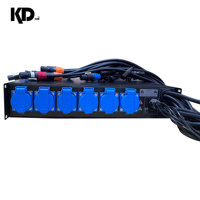 Distributeur de puissance Line Array avec répartiteur XLR intégré, prise EU 32A, disjoncteur indépendant, pour location de sonorisation extérieure et scène en direct LX-5+1