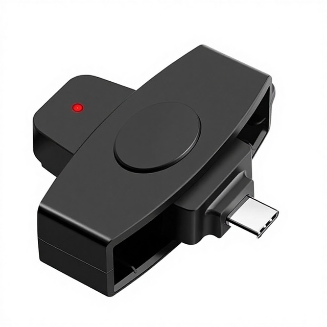 Type-C Smart Card Reader for SIM, Phone, ID, and Bank Cards