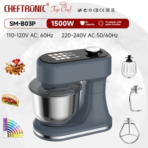 Cheftronic B03P 1500W 5L Food <b>Mixer</b> 12 Speed Stand for Cake <b>Bread</b> Dough and 5L Stand <b>Mixer</b> - Product Image 1
