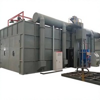 Cabine de sablage industriel pour métaux, machine de nettoyage automatique pour roues de fonderie et noyaux de moteur