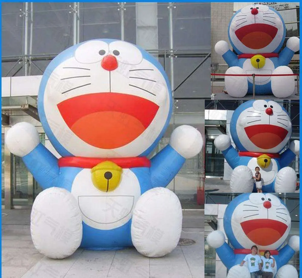 En iyi fiyat açık şişme komik Doraemon modeli karikatür bebek