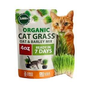 <span class=keywords><strong>Herbe</strong></span> à <span class=keywords><strong>chat</strong></span> <span class=keywords><strong>bio</strong></span> de 4oz cultivée à la maison, sans OGM, <span class=keywords><strong>herbe</strong></span> pour animaux de compagnie d'intérieur, pots de fleurs et jardinières en fibre d'avoine et d'orge. - Product Image 1