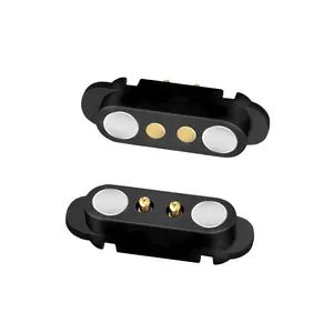 Mini 2Pin passo 2.54mm 5V2A masculino e feminino poder carregamento bateria ímã carga conector