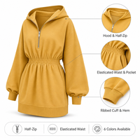Sweat à capuche décontracté pour femme VELAN avec logo personnalisé, coupe ample, fermeture éclair, taille ajustable, sweat-shirts vierges pour femme avec poche