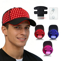 Gorro de Terapia de Luz Roja Inalámbrico y Portátil RedThera, Recargable, con Luz LED de Infrarrojo Cercano