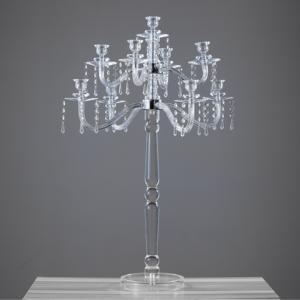 Modern Design Handmade Durable Festival Birthday Party Wedding Table Decoration Centerpiece Portable Acrylic Clear <strong>Candelabra</strong> - Product Image 3