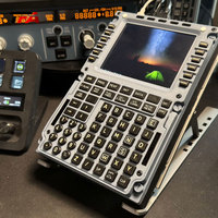 Manette de vol MCDU pour l'aviation civile, panneau de commande A3XX, Xplane 11/xplane 12/Simulated Flight 2020/MSFS 2024/fenix MCDU