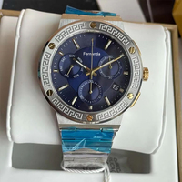 Montre LUCIANO Luxe Étanche Bracelet Acier Inoxydable Montre Automatique Chronographe Hommes Montres-bracelets Mécaniques