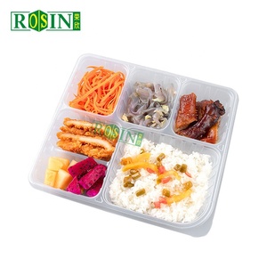 6 Ngăn Lò Vi Sóng Dùng Một Lần Tái Sử Dụng Hộp Ăn Trưa Nhựa Thực Phẩm Bữa Ăn Prep Container Với Nắp Cho Bao Bì Thực Phẩm - Product Image 2