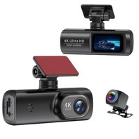 Nieuwe producten 4K verborgen dashcam dubbele autocamera nachtzicht full color G-sensor lusopname met WiFi mini UHD auto black box