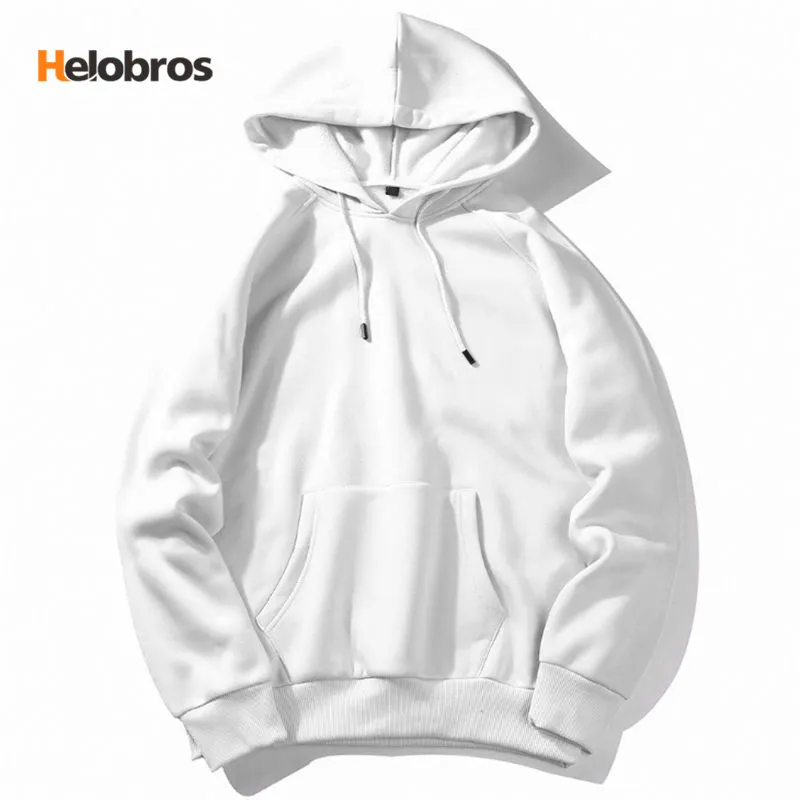 High Quality Unisex Custom Logo 280gsm Solid Pullover Sweatshirts Oversized Drop Shoulder Blank Fleece Hoodies For Men