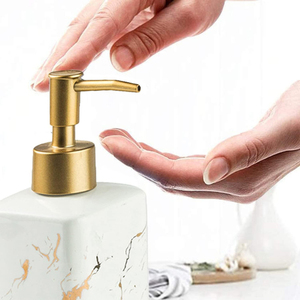 <span class=keywords><strong>Distributeur</strong></span> <span class=keywords><strong>de</strong></span> savon pour comptoir <span class=keywords><strong>de</strong></span> salle <span class=keywords><strong>de</strong></span> bain Céramique ABS 320ML Golden Stripes <span class=keywords><strong>Distributeur</strong></span> <span class=keywords><strong>de</strong></span> savon <span class=keywords><strong>liquide</strong></span> pour lotion à <span class=keywords><strong>lessive</strong></span> - Product Image 5