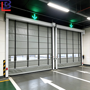 Portes à empilage rapide, panneaux en <span class=keywords><strong>PVC</strong></span> automatiques, compactes, à montage supérieur, portes <span class=keywords><strong>de</strong></span> <span class=keywords><strong>garage</strong></span> pliantes sectionnelles à empilage - Product Image 2