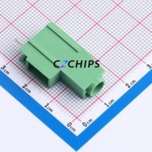DB930B-6.35-1P-GN-S Screw Terminal Block Through hole Component (THT),P=6.35mm Connector 1x1P 6.35mm Green 1P - Product Image 1