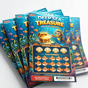 Premium Digital Printing Lottery Scratch Card Durable Eco-friendly Paperboard Customized Colors And Sizes - Product Image 2