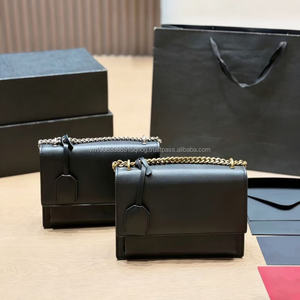 Bolsos de Hombro y Bandolera de Lujo para Mujer, Estilo Casual, Cadena de Latón Yv, Diseño Cuadrado, para Otoño e Invierno - Product Image 6