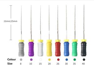 Файлы для корневых каналов JiNGC: высококачественные никель-титановые K-файлы квадратного сечения для ручного использования, с высокой режущей способностью - Product Image 4