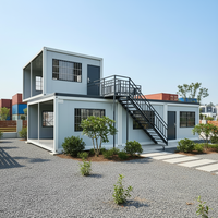 Structure métallique pour maisons et bureaux modulaires préfabriqués portables en conteneurs maritimes de 20 et 40 pieds, pour usage commercial et résidentiel
