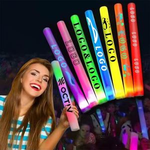 Bâtons <span class=keywords><strong>lumineux</strong></span> LED Nicro, bâtons <span class=keywords><strong>lumineux</strong></span> en <span class=keywords><strong>mousse</strong></span> plastique colorés, fournitures de fête néon pour concerts, accessoires de fête pour adultes - Product Image 1