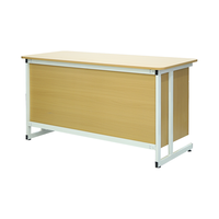 Meubles d'enseignement à prix avantageux, bureau d'enseignant, bureau d'appoint simple, table en bois avec deux tiroirs