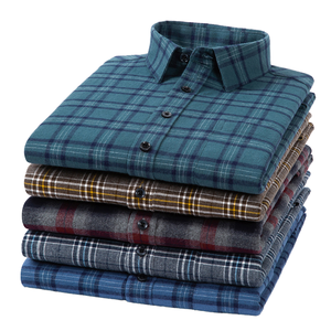 Cappotto Casual da <span class=keywords><strong>uomo</strong></span> in flanella di cotone da 2025 autunno inverno monopetto foderato di pile e <span class=keywords><strong>camicie</strong></span> da lavoro - Product Image 1