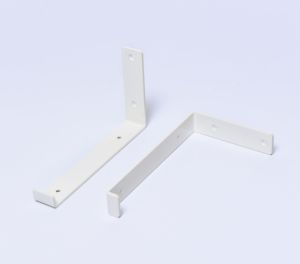 Soportes de estantería de tamaño personalizado, soportes de borde para estantes, soporte de estantería flotante de metal/aceros forjados industriales sin acabado - Product Image 1