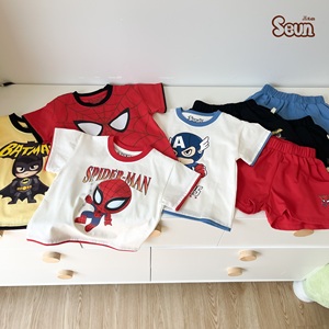 Ensemble de pyjama super-héros Spider-Man pour garçons, personnalisable OEM ODM, respirant, doux, de qualité supérieure, fabricant et fournisseur au Vietnam - Product Image 1