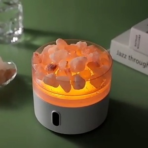 Mini Home Crystal Salt Stone Lamp Essential Oil Aromatherapy <b>Led</b> <b>Light</b> Ultrasonic Aroma Diffuser 220ML - Product Image 2