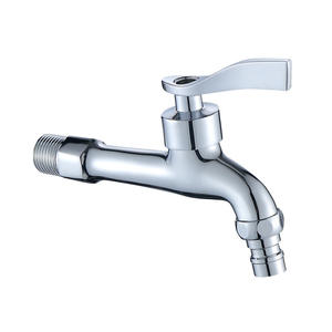 Grifo de latón Morning Dew de 4 pulgadas para fregadero, monomando, montaje en cubierta, extra largo, para lavadora, lavadero, balcón - Product Image 1