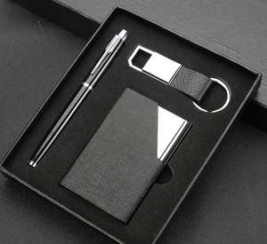 2018 Quality Leather <b>Wallet</b> <b>Gift</b> <b>Set</b>, Keychain and Pen <b>Gift</b> <b>Set</b> for Men. - Product Image 2