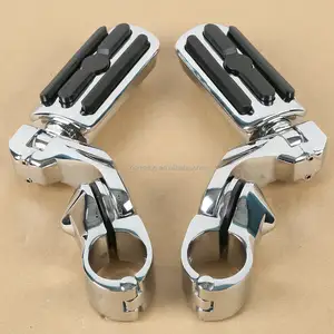 XF210306-E-pedales de 1,25 pulgadas para motocicleta Harley, accesorios de pie para carretera, Touring Road King Street Glide