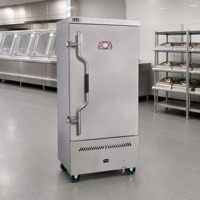 Machine à Cuire le Riz à Gaz Économe en Énergie, 12 Plateaux, GPL/Gaz Naturel, avec Protection Anti-Brûlure à Sec pour Cantines
